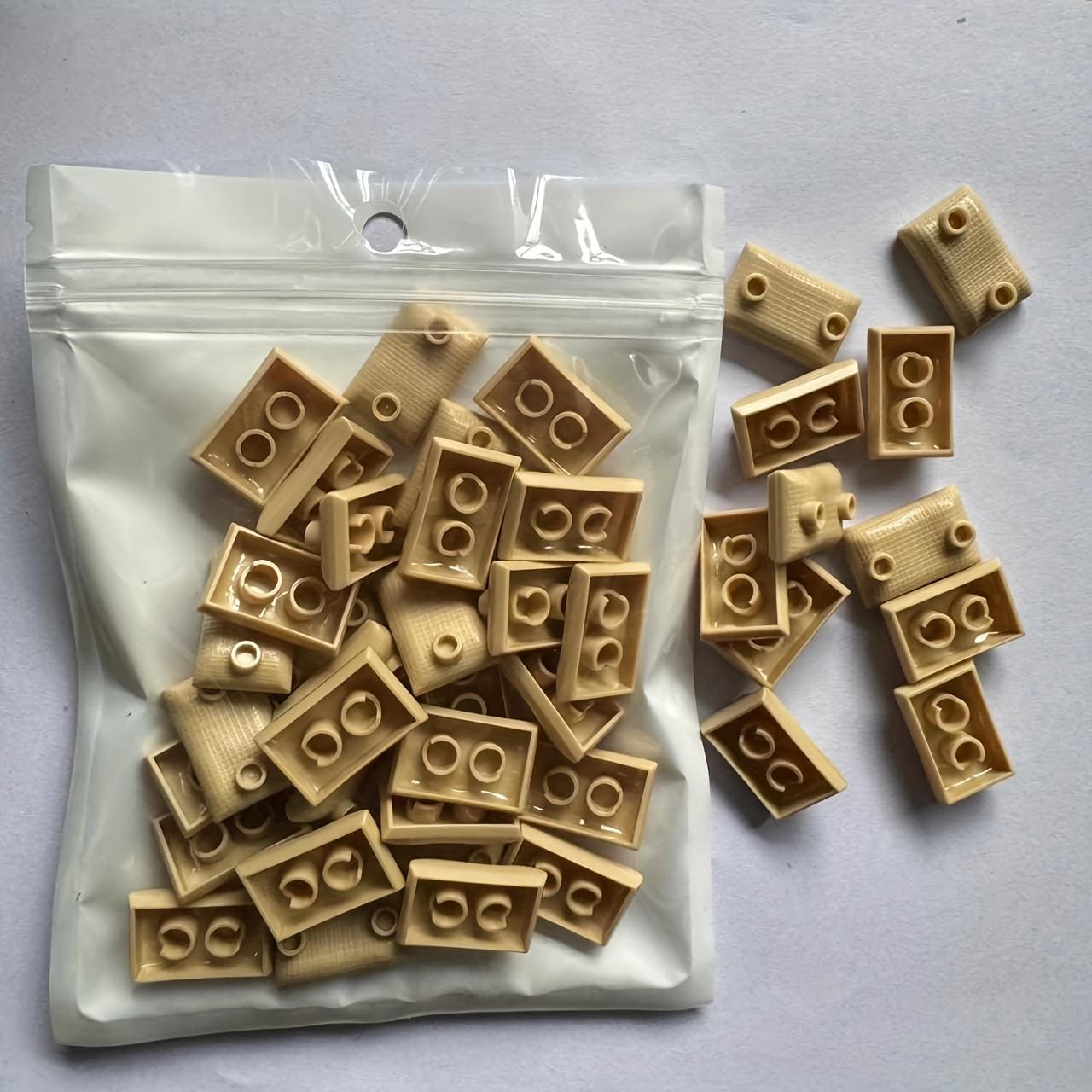 60 шт. Мелкие детали Насыпные кирпичи Строительные блоки Совместимые Кирпичи Мелкие детали DIY Запчасти Игрушки для мальчиков Подарок жёлтый